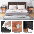 thumbnail image 6 of Gymax Wooden Nightstand Mid-Century End Side Table Living Room W/2 Storage Drawers, 6 of 9