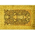thumbnail image 1 of Ahgly Company Machine Washable Indoor Rectangle Animal Yellow Traditional Area Rugs, 8' x 12', 1 of 4
