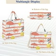 thumbnail image 6 of FORMRS Womens Corduroy Tote Bag Crossbody Shoulder Handbag with Pocket, Striped Crab, 6 of 7