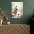 thumbnail image 4 of XUFX Jesus Leave 99 Sheep Canvas Wall Art Bible Stories Wall Decor The Lost Lamb Painting Picture Jesus Lamb Poster Prints God Faith Artwork Unframe 16x20inch, 4 of 5