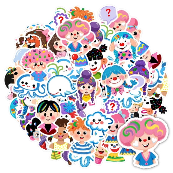 35pcs-50pcs Cute Stickers Kids Stickers Funny Stickers Teacher Reward Stickers for Phones Laptops Suitcase