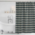 thumbnail image 4 of Green Beige Buffalo Plaid Waterproof Fabric Shower Curtain,Farmhouse Checkered Waterproof Fabric Shower Curtain for Bathroom Curtains Bathtubs Hotel Shower Curtains with 12 Hooks Small 36x72in, 4 of 8