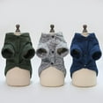 thumbnail image 5 of Ropa para gatos Otoño e invierno Ropa cálida para gatos Abrigo para gatitos Chaqueta Ropa estampada para gatos Ropa para mascotas Traje, Gris claro, S, 5 of 5
