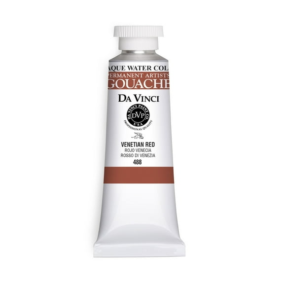Da Vinci Paints Professional Gouache, 37ml Tube, Venetian Red