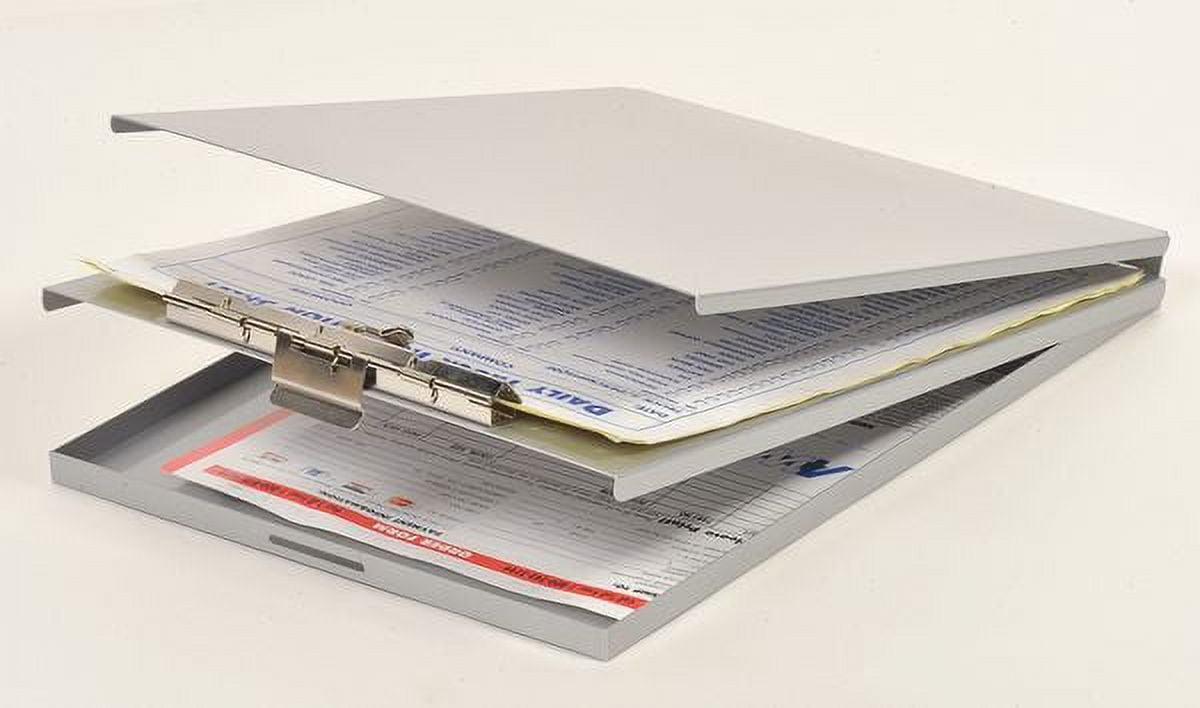 1 pc, Saunders 8-1/2" x 14" Portable Storage Clipboard, Silver