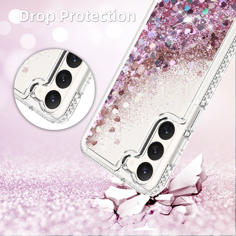 YTanazing Samsung Galaxy S23 Plus Glitter Case, Cute Sparkle Bling Shiny  Diamond Women Girls Cases Rubber Slim Shockproof Drop Phone Protective  Cover