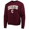thumbnail image 2 of Men's Colosseum Maroon Charleston Cougars Arch Over Logo Pullover Sweatshirt, 2 of 3