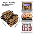 thumbnail image 3 of Thanksgiving Dual Compartment Insulated Lunch Bag with Large Capacity - 7.1x11.4x16.1 Inches - Handheld Refrigerated Meal Bag, 3 of 6