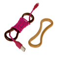 thumbnail image 2 of Clip De La Devanadera Del Alambre Del Organizador Del Cable Para Del Cable Del Auricular Amarillo-9.5cm shamjiam Organizador de cables, 2 of 9