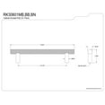 thumbnail image 2 of Confluence RK30601BB 10-pack Cabinet Knurled Pull for Kitchen, Brushed Brass, 128 mm, 2 of 4