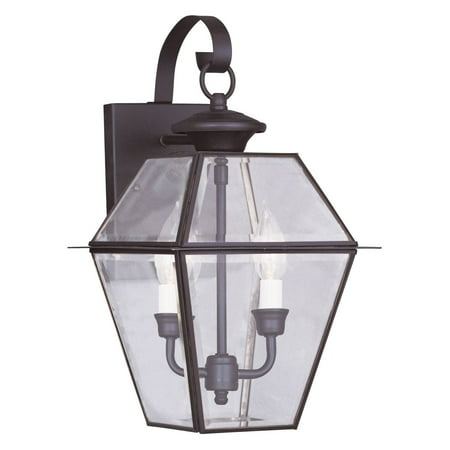 - Livex Lighting Westover 2 Light Outdoor Wall Lantern