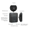 thumbnail image 3 of Wireless 2.4G Microphone System with 2 Transmitters 1 Receiver Clip-on Omnidirectional Condenser Mic for Camera Smartphone Vlog Video Recording 30-60M Transmission Range, 3 of 7