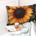 thumbnail image 4 of Salouo Sunflower Floral Butterfly Pattern Pillow Cases,1PC Pillow Covers with Envelope Closure Decorative Pillow Case for Bed Couch,Pillows Not Included-14"x20", 4 of 6