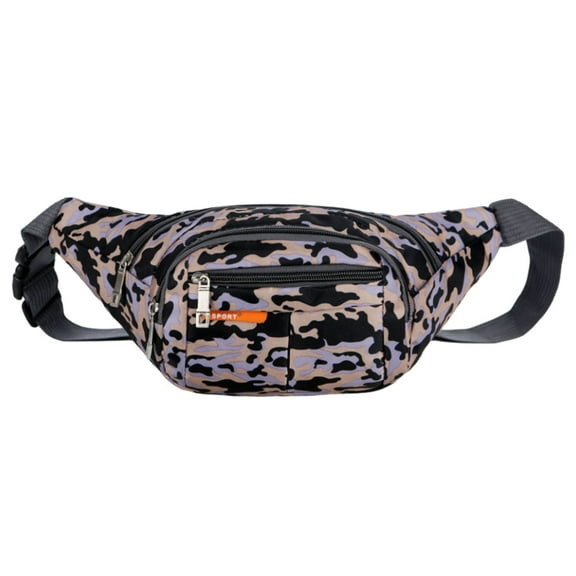 Fanny Pack For Women Men Pockets, Fashion Waist Pack Crossbody Bum Bags For Hiking, Running, Travel - grey