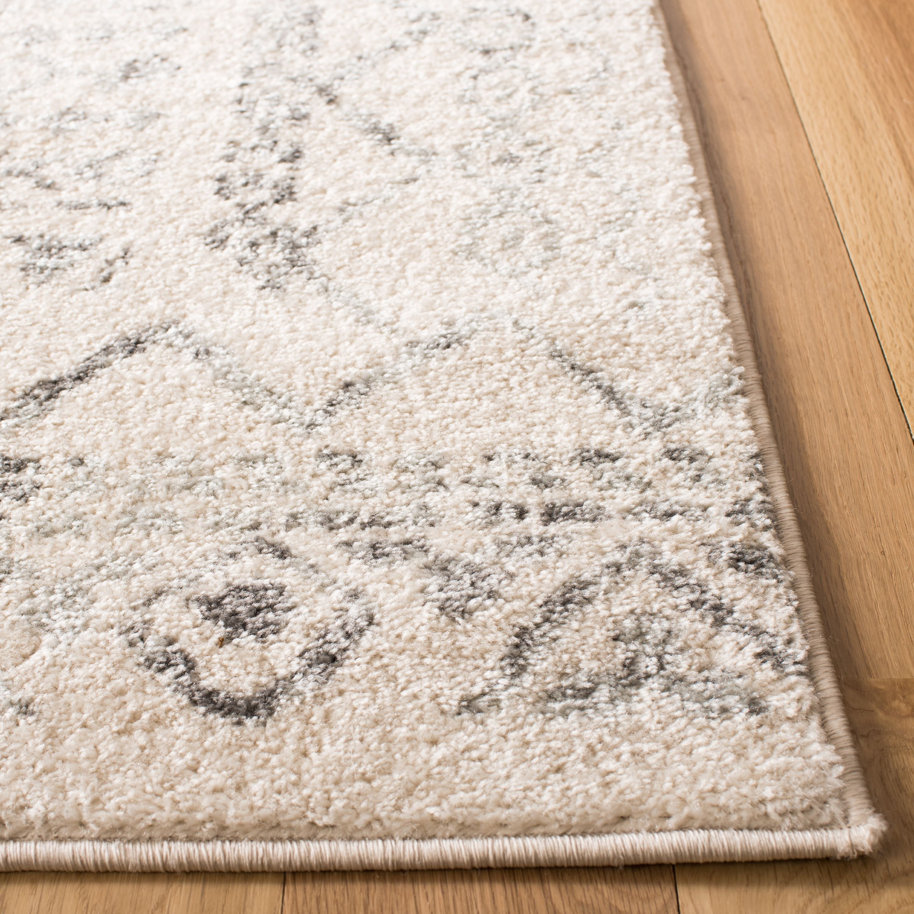 SAFAVIEH Tulum Ronald Distressed Area Rug, Ivory/Grey, 8' x 10'