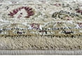 thumbnail image 5 of Emma + Oliver Ultra Soft 7'x7' Octagon Olefin Accent Rug with Traditional Multicolor Medallion Design in Ivory with Natural Jute Backing, 5 of 6