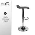 thumbnail image 4 of Taburetes de bar (2 unidades, altura regulable, de piel sintética, barra giratoria, mesa de cocina, altura de bar, taburetes, sillas de comedor, 2 unidades) Color Negro Stay Elit Taburetes minimalistas, 4 of 6