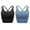 A-Black+Blue, variant on LELINTA Women's Racerback Sports Bra Sexy Cross Back Strappy Removable Pads Yoga Running Workout Bra