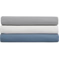 thumbnail image 5 of Nautica Solid T180 Cvc Cotton Rich Blend Fitted Sheet (Grey, Twin XL), 5 of 5