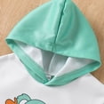 thumbnail image 5 of Wxirdiow Outfits for Little Boys Toddler Infant Baby Boy Clothes Animal Style Long Sleeve Hoodie Tops Sweatsuit Pants Outfit Set Mint Green Size,9-12 Months, 5 of 9