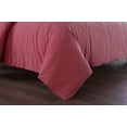 thumbnail image 3 of Messy Bed Washed Cotton Duvet Cover and Sham Set, Red, Full/Queen, 3 of 5