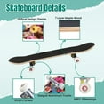 thumbnail image 4 of 31'' Complete Skateboard 7 Layer Canadian Maple Double Kick Deck Skateboards sweet multi colored donuts donuts Skate Board for Beginner Adult Gifts, 4 of 5