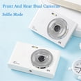thumbnail image 2 of Cámara Digital 4K para Viajes, Cámara para Selfies, Cámara de 50 MP HD con Doble Lente y Zoom para Fotografía, Cámara Retro de Básico para Niños y Campus, 2 of 5