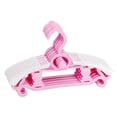 thumbnail image 2 of deevoka 5 Pieces Adjustable Hangers Closet Multifunctional Kids Clothes Hangers Pink, 2 of 9