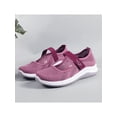 thumbnail image 6 of Gomelly Women Flats Comfort Casual Shoe Mesh Sneakers Non-Slip Mary Jane Sports Work Walking Shoes Purple 8, 6 of 7