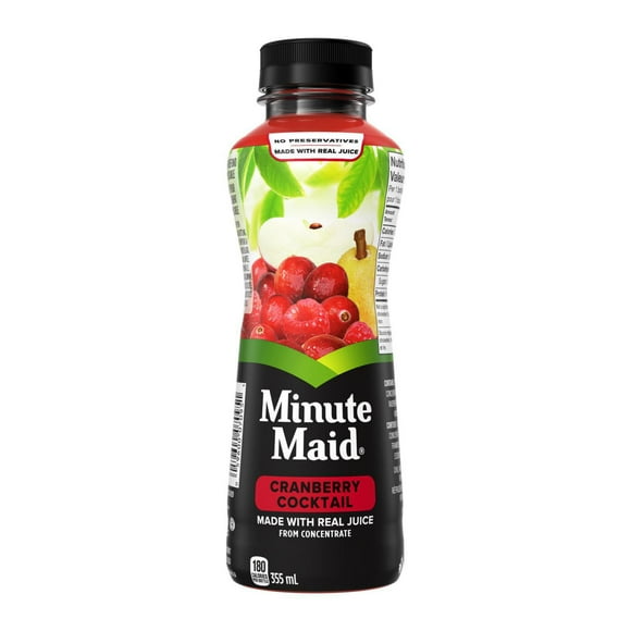 Minute Maid Bouteilles de Cocktail aux Canneberges 355 mL, Pack de 12