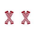 thumbnail image 2 of Transemion Stay In Style With Thick Thighs Long Socks Made With Polyester And Highly Elastic Easy To Wear Red and white 2Set, 2 of 6