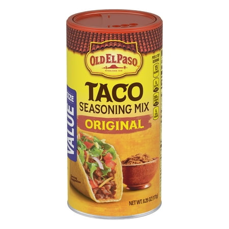 Old El Paso Taco Original Seasoning Mix, Value Size, 6.25 oz