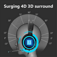 thumbnail image 5 of Gaming Headset 7.1 Stereo Surround Bass Headphones RGB Active Noise Reduction Earphones Game Headphone with Microphone, 5 of 8