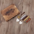 thumbnail image 5 of Sello de sellado de estilo retro, mango de madera, cuchara para sello con kit de cera de sellado, 5 of 5