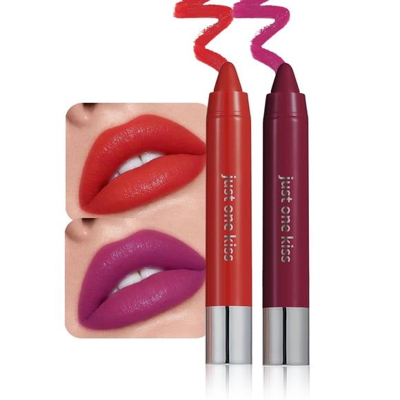 Mekuel Labial en Barra 2 Piezas Rojo y Fucsia Hidratante Cremoso