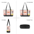 thumbnail image 6 of FORMRS Canvas Laptop Tote Bag for Women with 15.6" Computer Compartments Shoulder Handbag, Striped Crab, 6 of 7