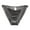 Grey, variant on Panties for Women French Bow Hollow Low Waist Seamless Satin Pure Desire Button Panty Underwear for Women White L