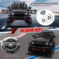thumbnail image 4 of FINITO 24V Kids Ride On Car 2-Seater Jeep 4WD Electric Toy Car 4 Wheels Battery Powered Truck with Remote Control Bluetooth Music Player Gift for Boys Girls Age 3+, Black, 4 of 7