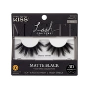 KISS Lash Couture Matte Black Faux Mink, Matte Velvet, False Eyelashes