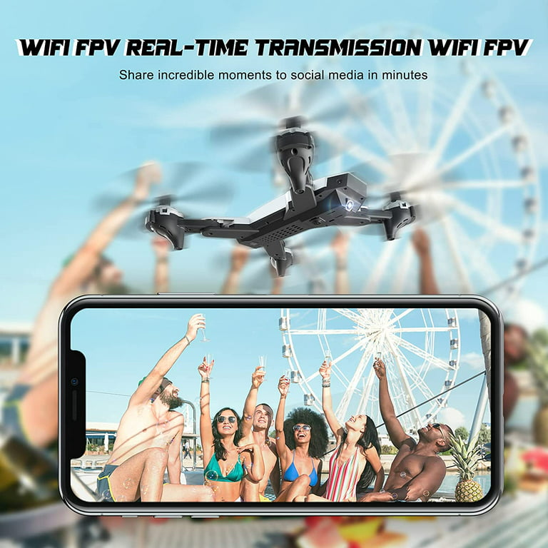 Fcoreey Drones with Camera 1080P HD FPV Live Video, RC Wifi Quadcopter with Gravity Mode Headless Mode, 3D Flips, Gesture Control One Key Function Includes Carrying Bag - Walmart.com