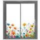 thumbnail image 5 of Colorida Pegatina Ventana Ramo Floral 3 Piezas Reutilizables para Ventanas Vidrio (a), 5 of 9