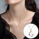 thumbnail image 2 of Collar Letra Inicial Collares Alfabeto para Mujeres y Plata Letra Inicial para Mujeres Niñas Collar Collar Colgante Collares y Colgantes, 2 of 3