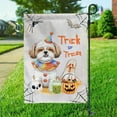 thumbnail image 3 of Trick or Treat Shih Tzu Funny Mummy Cosplay Pumpkin Candy Basket Garden Flag 12x18in Double Sided Lion Dog Lover Gifts Outdoor Decor - 12016, 3 of 5