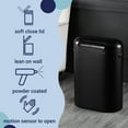 thumbnail image 6 of happimess Robo Kitchen 13.2-Gallon Slim Oval Motion Sensor Touchless Trash Can with Touch Mode, Charcoal Black, HPM1016B, 6 of 10