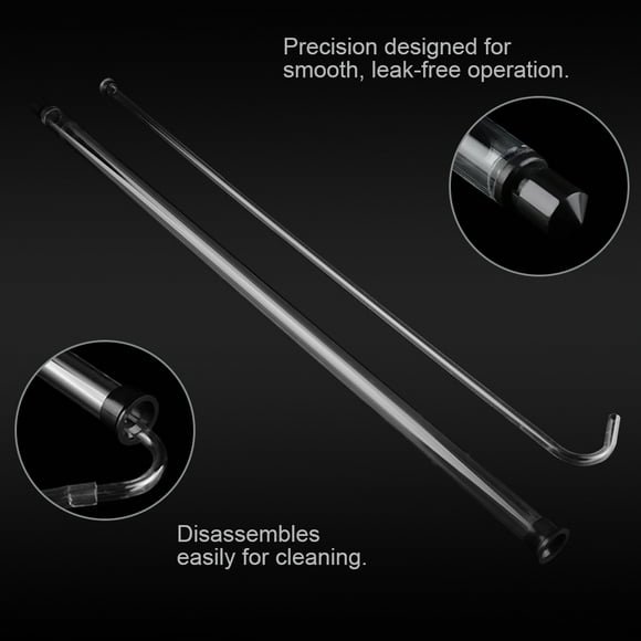 64cm Auto Siphon Racking Cane for Beer Wine Bucket Carboy Bottle with Transparent Plastic Tubing