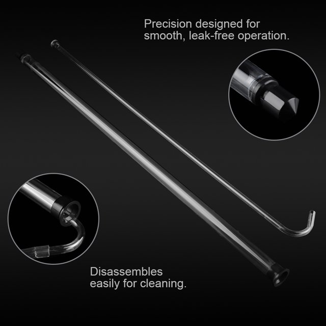 64cm Auto Siphon Racking Cane for Beer Wine Bucket Carboy Bottle with Transparent Plastic Tubing