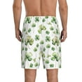 thumbnail image 2 of Balery St Patrick's Day3 Men's Cotton Knit Pajama Shorts Waistband & Pockets,Short Pajama Pants-Small, 2 of 8