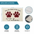 thumbnail image 6 of Buffalo Plaid Paw Placemats Set of 6, Cute Cats Pets Pawprints Farmhouse Retro Placemats for Dining Table, Place Mats for Kitchen Tabletop, Waterproof Wipeable Dining Table Mats Set, 6 of 9