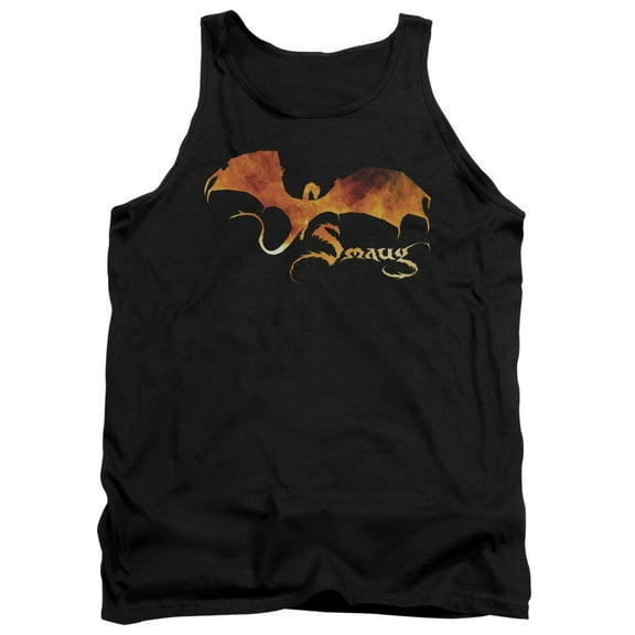 Trevco Hobbit-Smaug On Fire Adult Tank Top- Black - Medium