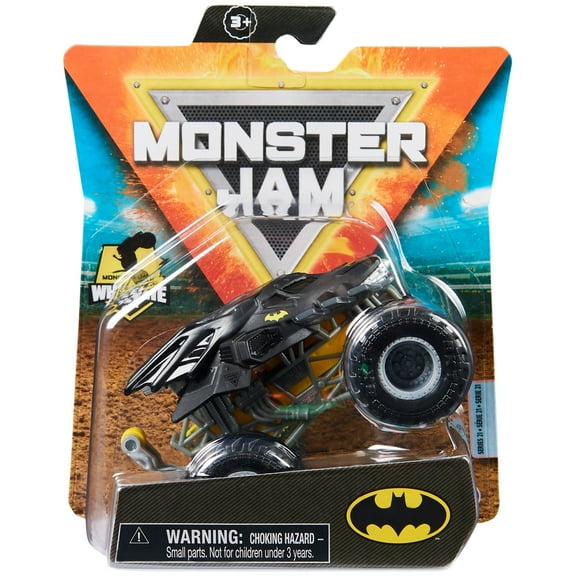 Monster Jam, Official Batman Monster Truck, Die-Cast Vehicle, Heroes and Villains Series, 1:64 Scale